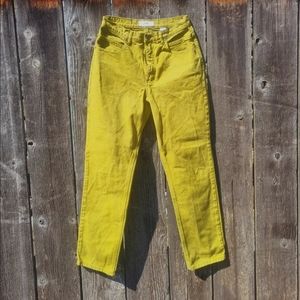 Greenish/yellowish denim!